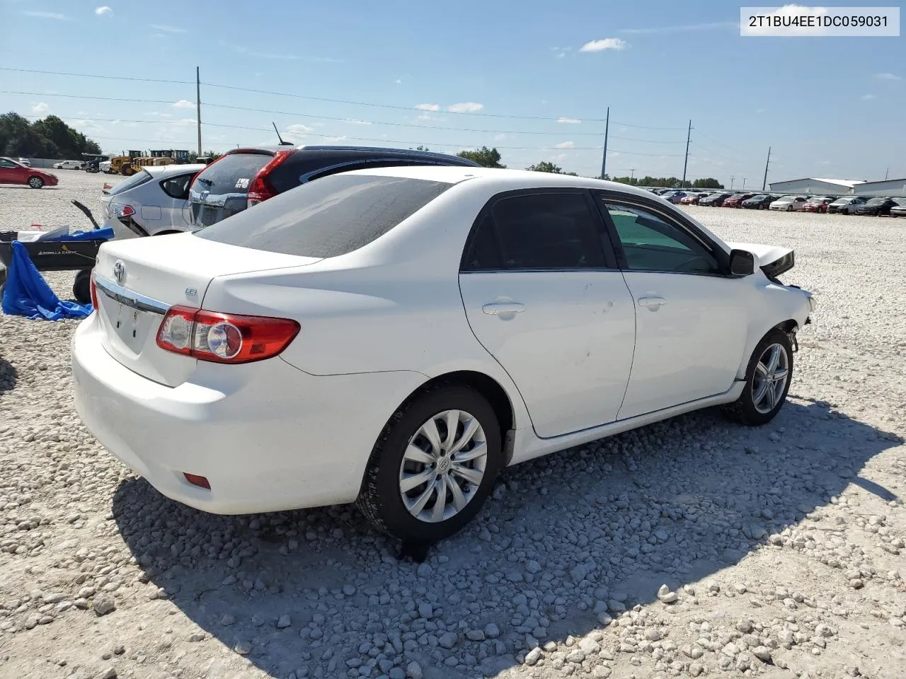 2013 Toyota Corolla Base VIN: 2T1BU4EE1DC059031 Lot: 72648194