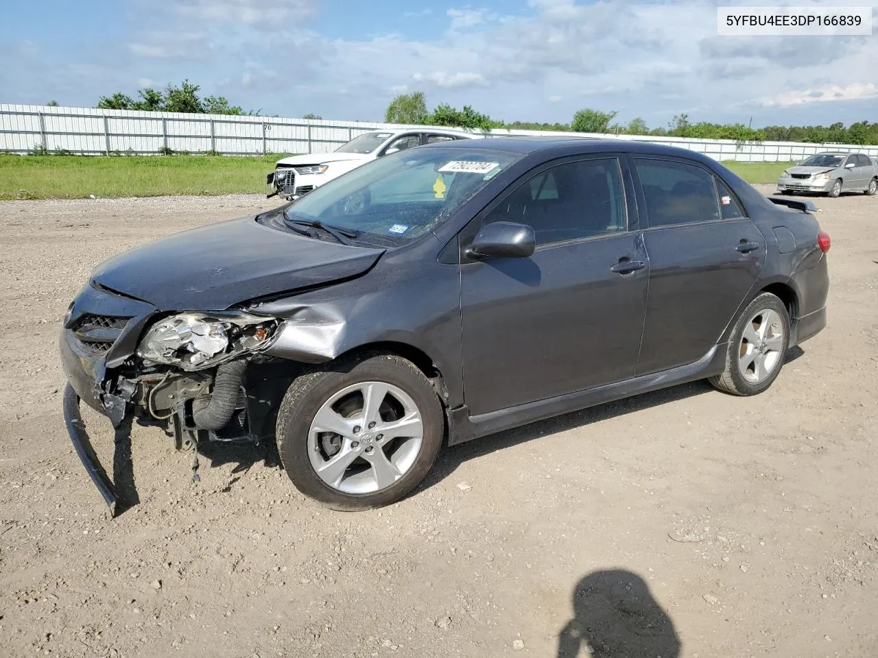 2013 Toyota Corolla Base VIN: 5YFBU4EE3DP166839 Lot: 72922704