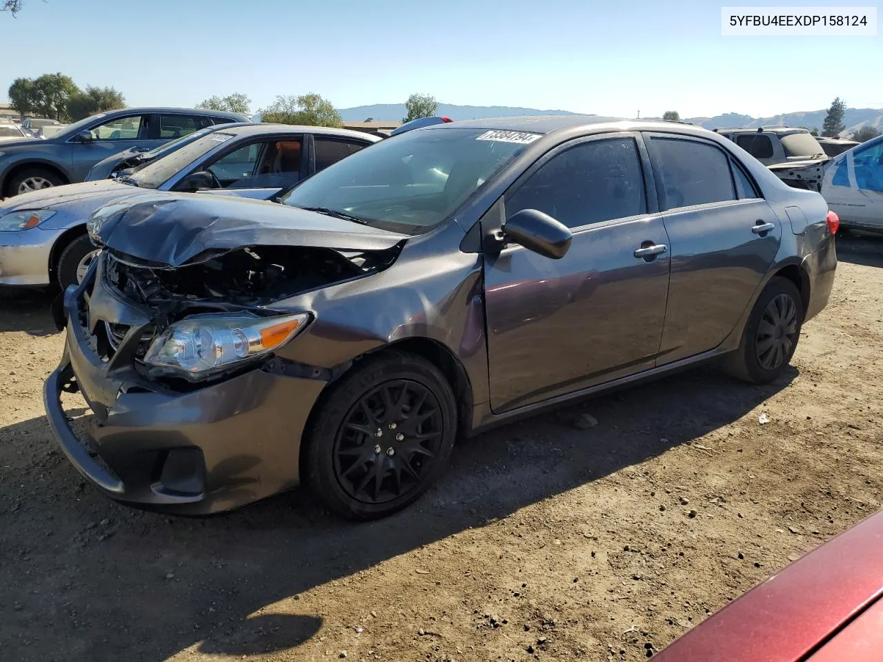 2013 Toyota Corolla Base VIN: 5YFBU4EEXDP158124 Lot: 73384794