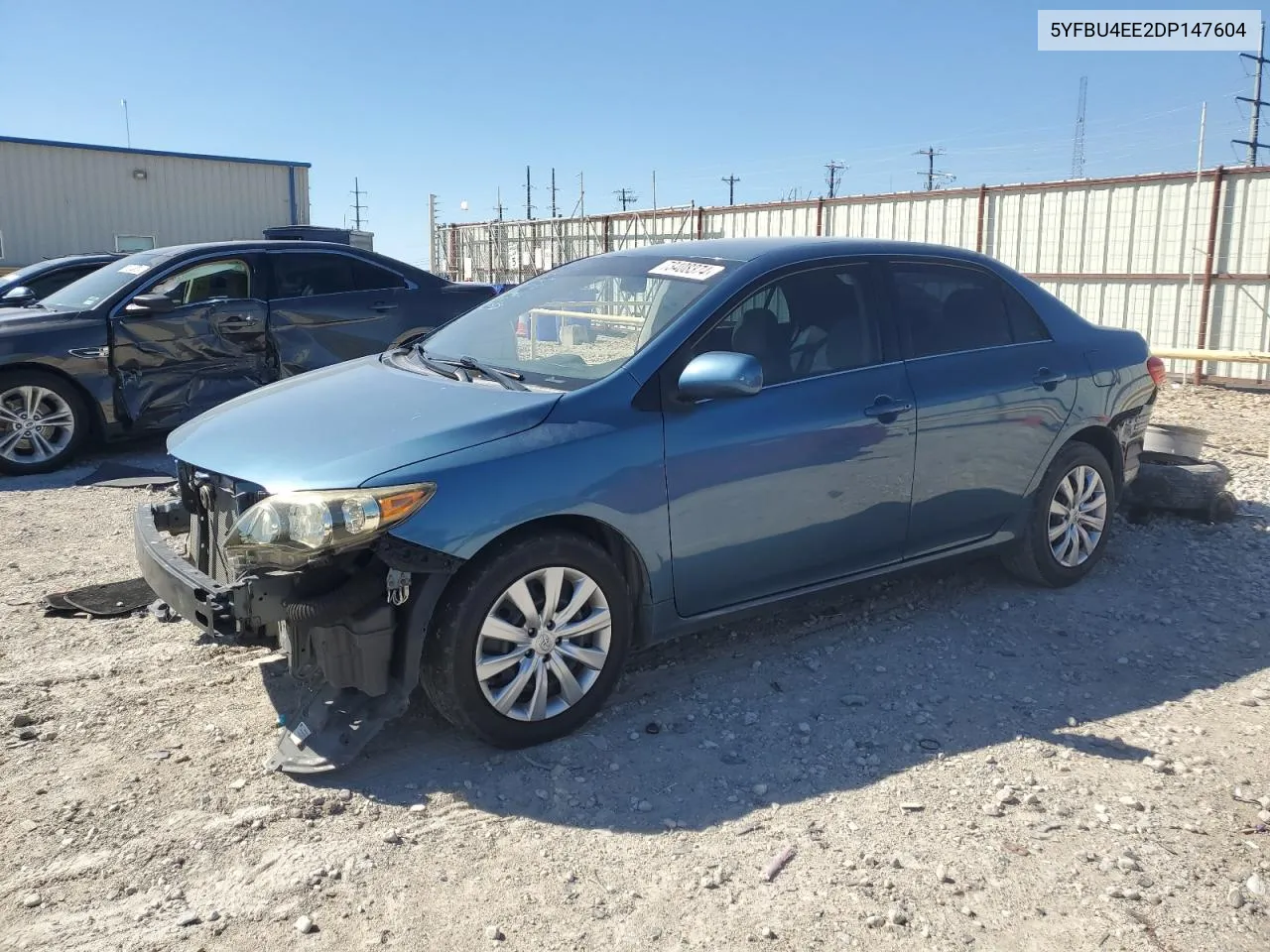 2013 Toyota Corolla Base VIN: 5YFBU4EE2DP147604 Lot: 73408374