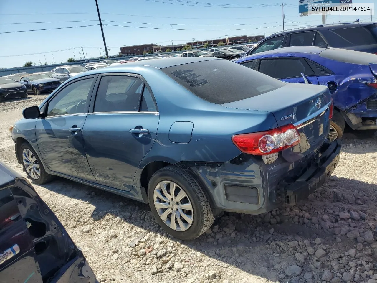 2013 Toyota Corolla Base VIN: 5YFBU4EE2DP147604 Lot: 73408374