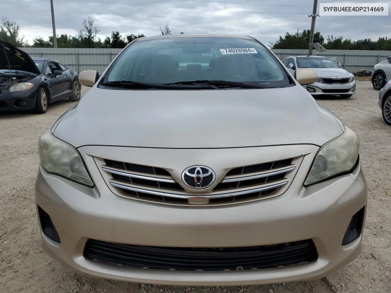 2013 Toyota Corolla Base VIN: 5YFBU4EE4DP214669 Lot: 74028984