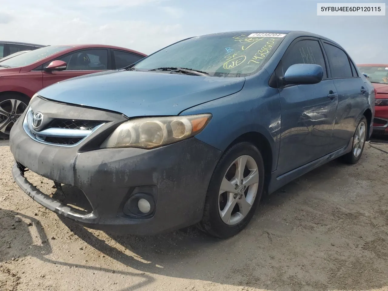 2013 Toyota Corolla Base VIN: 5YFBU4EE6DP120115 Lot: 74238204