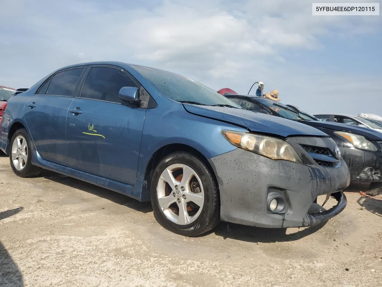 2013 Toyota Corolla Base VIN: 5YFBU4EE6DP120115 Lot: 74238204