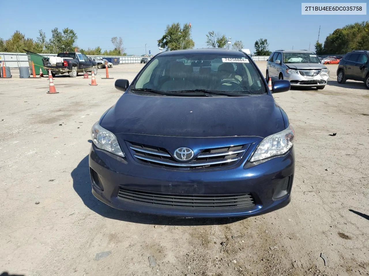 2013 Toyota Corolla Base VIN: 2T1BU4EE6DC035758 Lot: 74258884