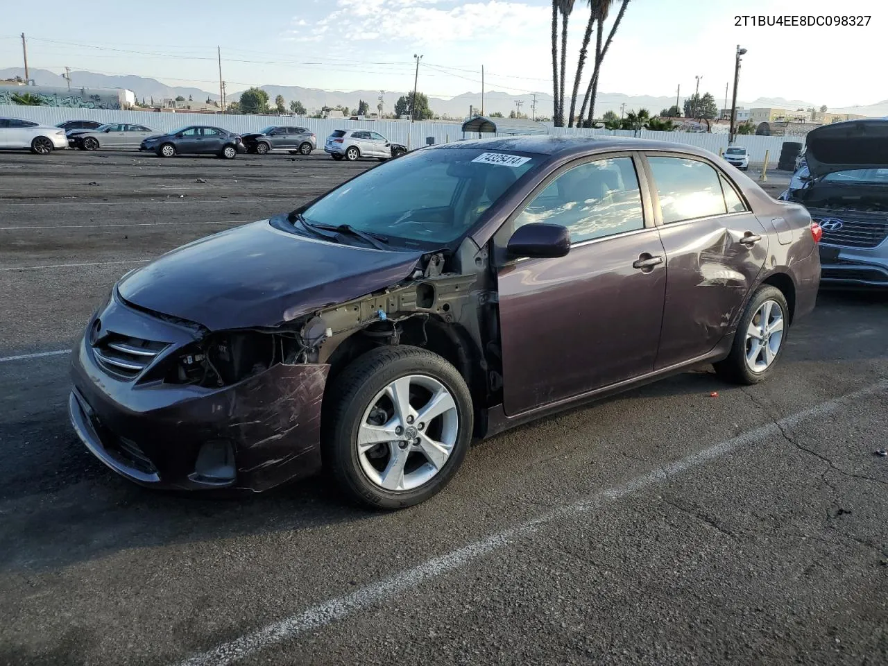 2T1BU4EE8DC098327 2013 Toyota Corolla Base