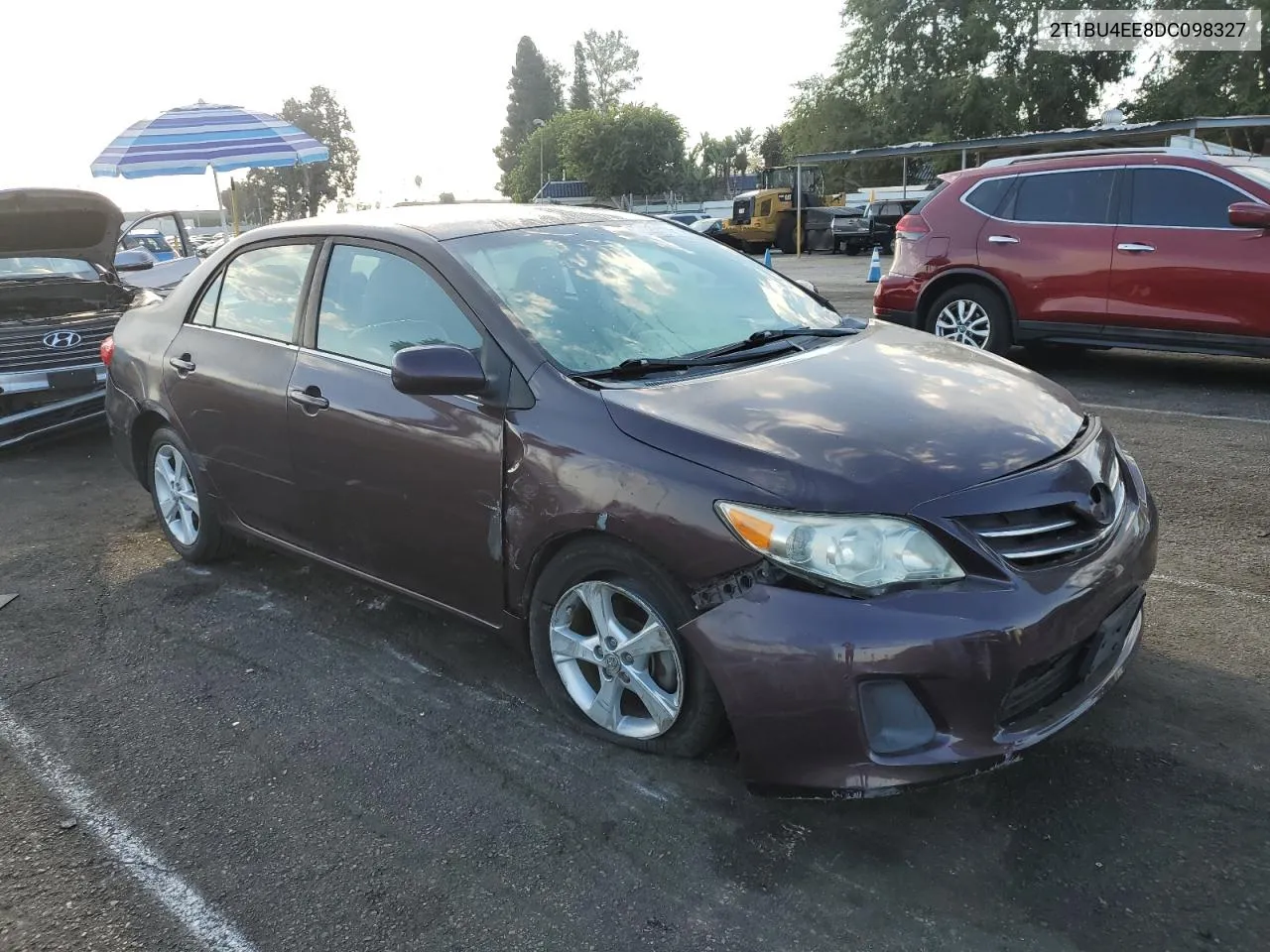 2013 Toyota Corolla Base VIN: 2T1BU4EE8DC098327 Lot: 74325414