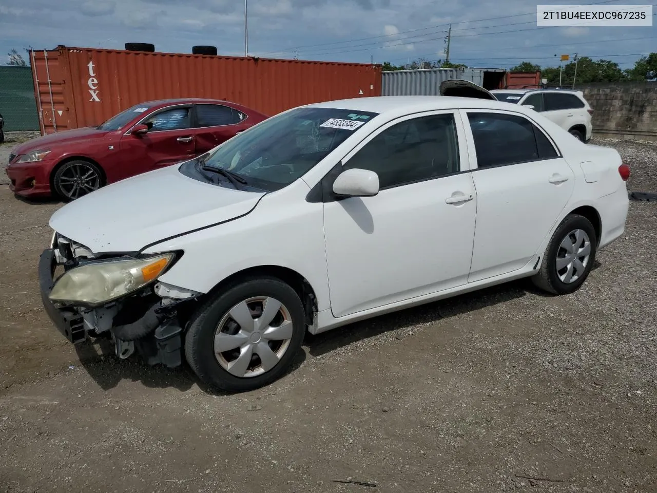 2013 Toyota Corolla Base VIN: 2T1BU4EEXDC967235 Lot: 74533344