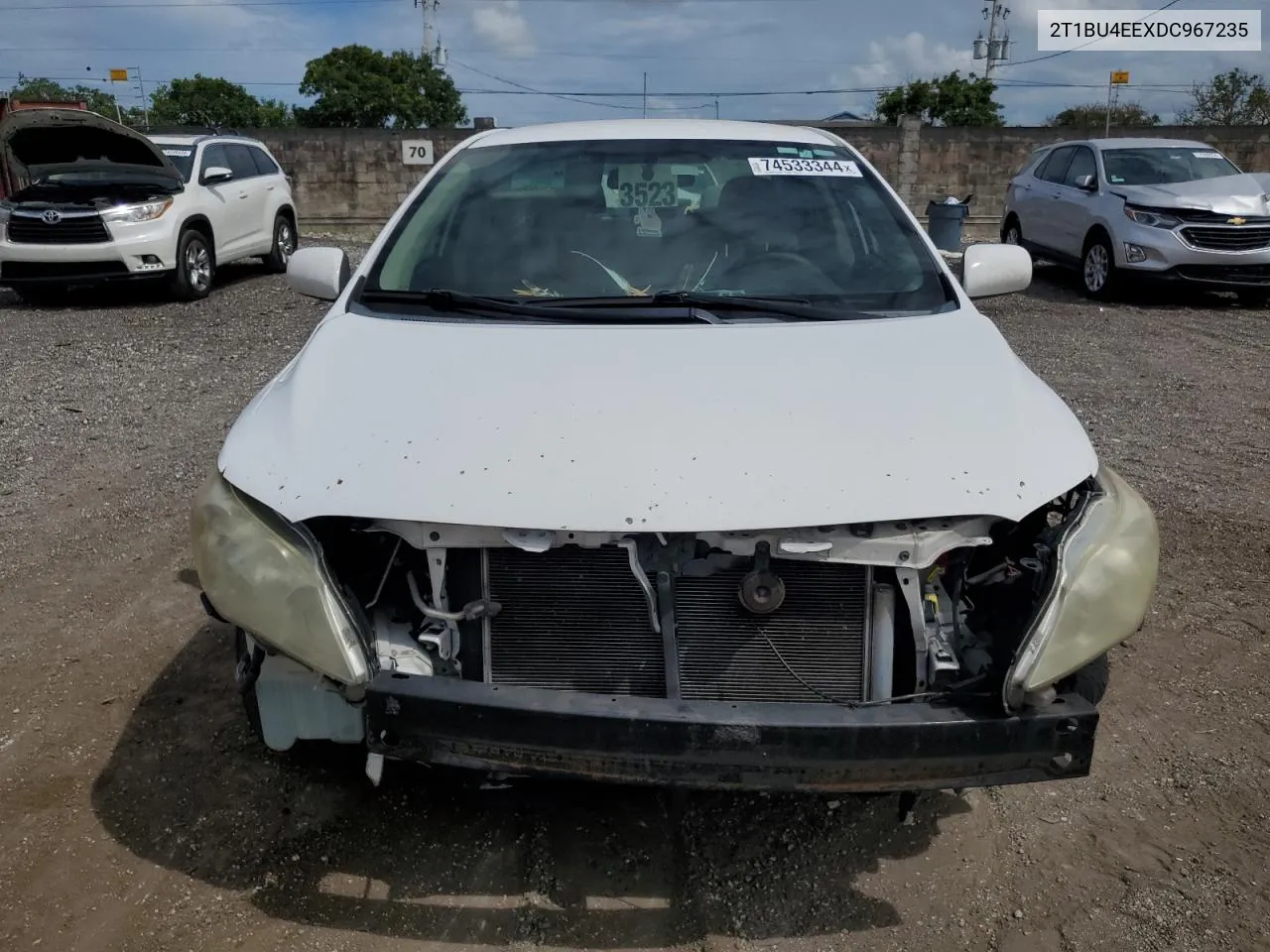 2013 Toyota Corolla Base VIN: 2T1BU4EEXDC967235 Lot: 74533344