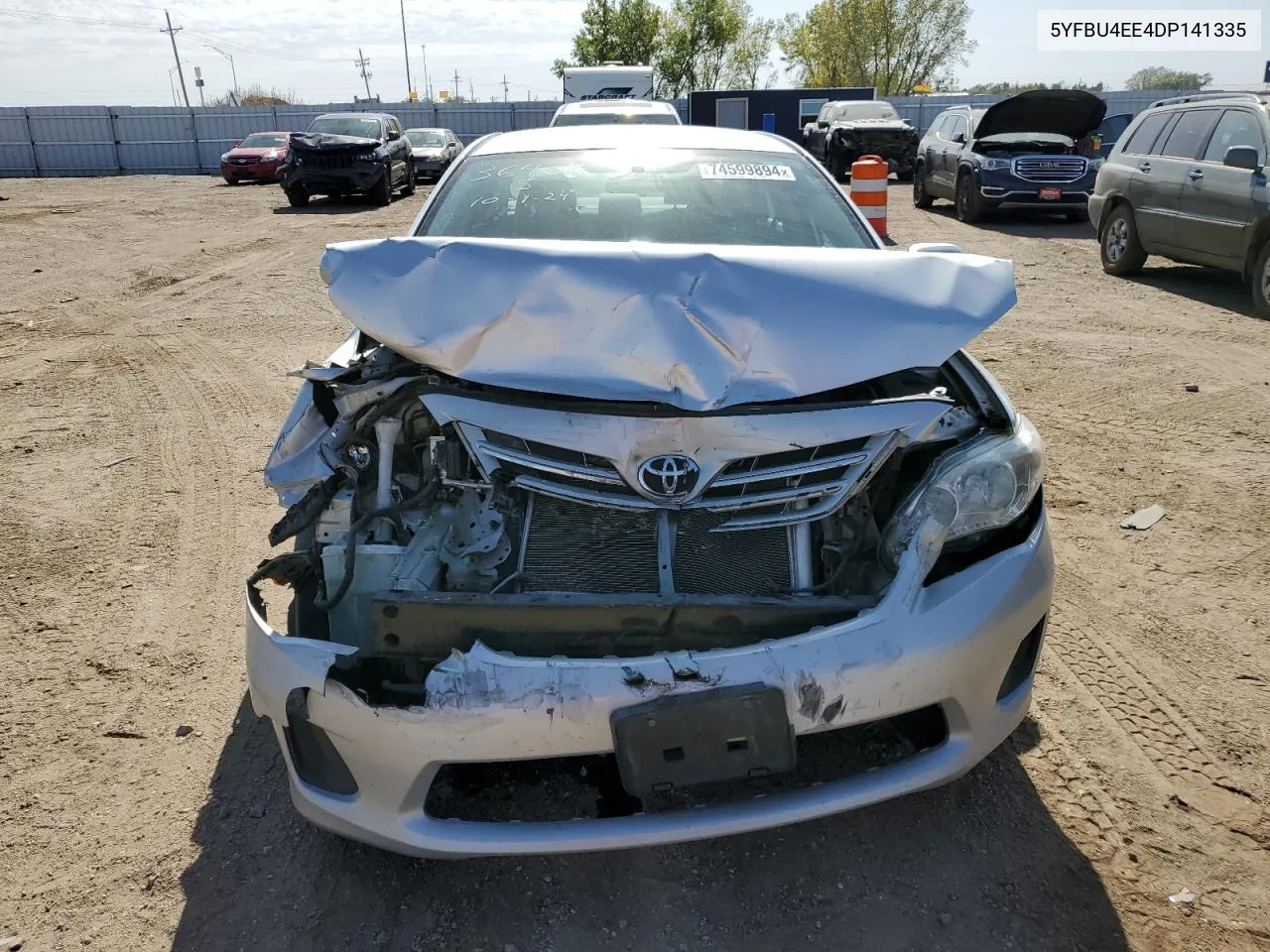 2013 Toyota Corolla Base VIN: 5YFBU4EE4DP141335 Lot: 74599894