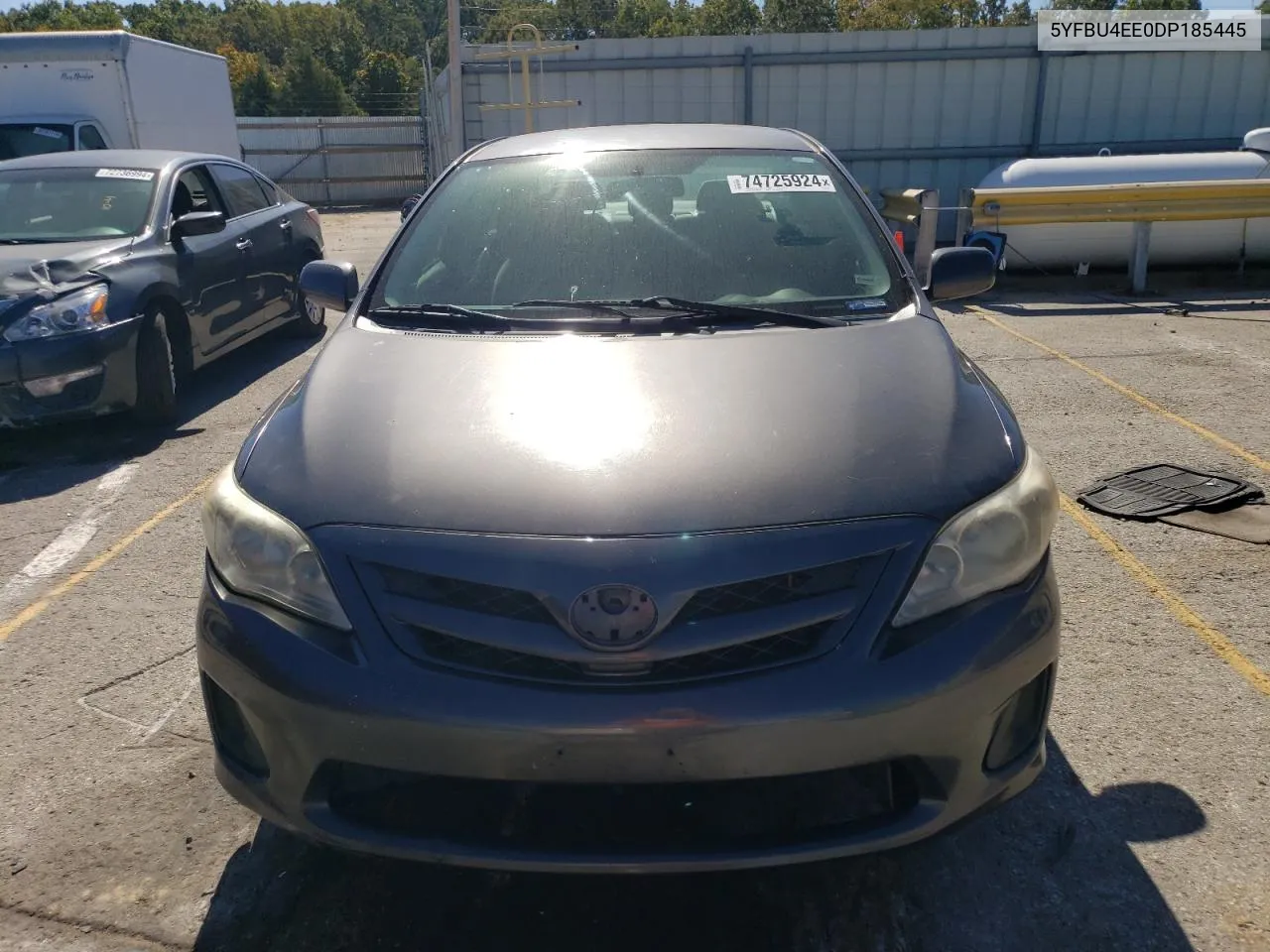 2013 Toyota Corolla Base VIN: 5YFBU4EE0DP185445 Lot: 74725924