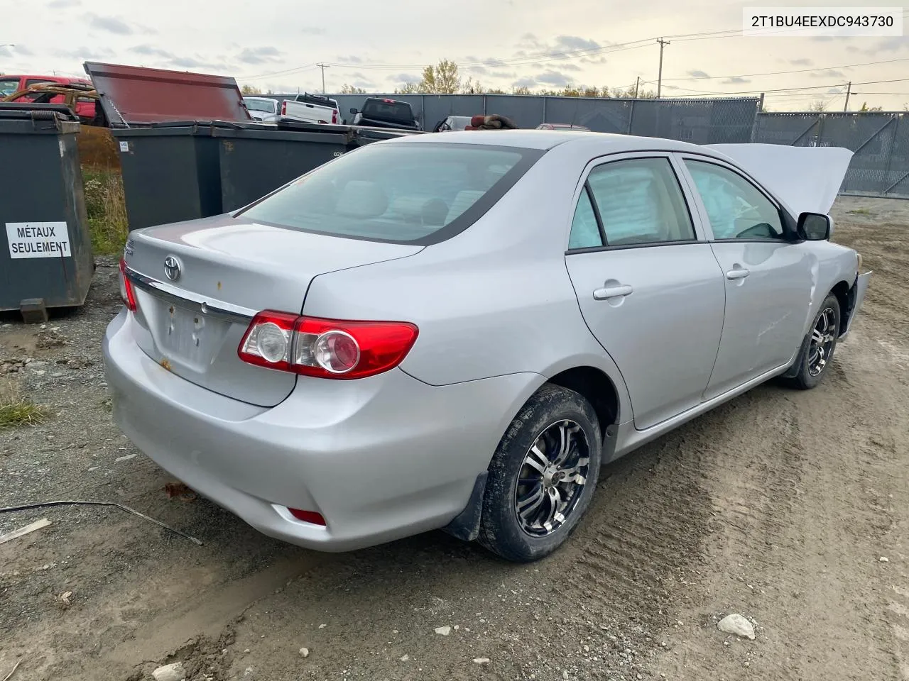 2013 Toyota Corolla Base VIN: 2T1BU4EEXDC943730 Lot: 75803314