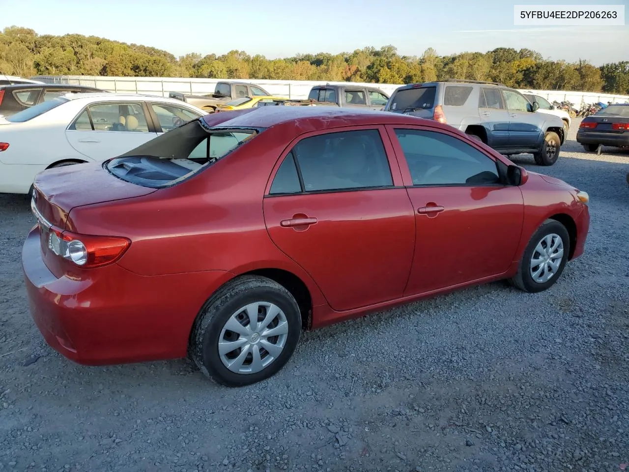 2013 Toyota Corolla Base VIN: 5YFBU4EE2DP206263 Lot: 75901594