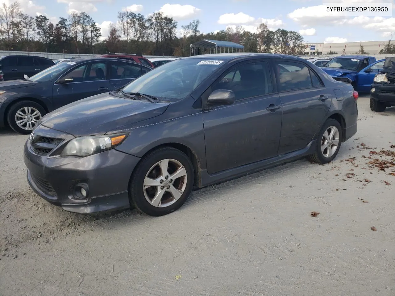 2013 Toyota Corolla Base VIN: 5YFBU4EEXDP136950 Lot: 76200654