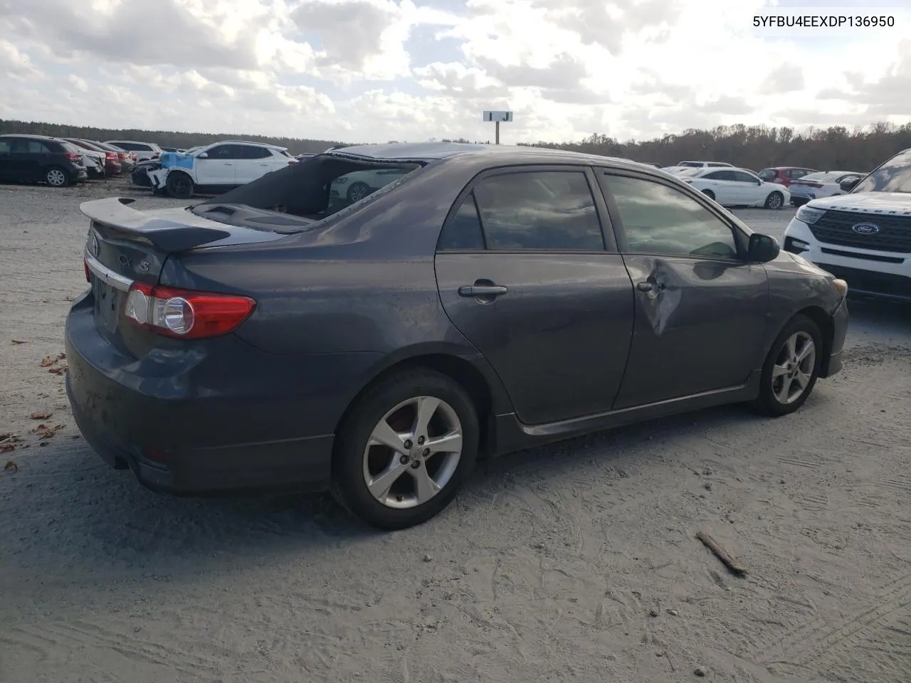 2013 Toyota Corolla Base VIN: 5YFBU4EEXDP136950 Lot: 76200654