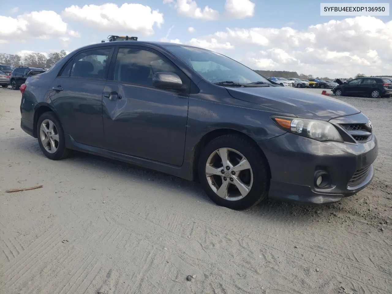 2013 Toyota Corolla Base VIN: 5YFBU4EEXDP136950 Lot: 76200654