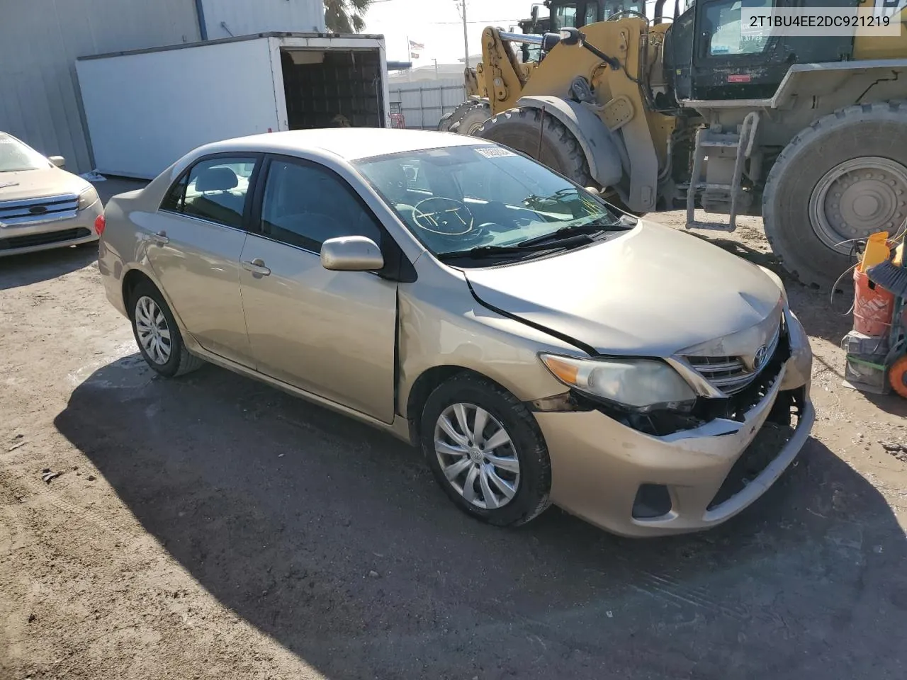 2013 Toyota Corolla Base VIN: 2T1BU4EE2DC921219 Lot: 76262824