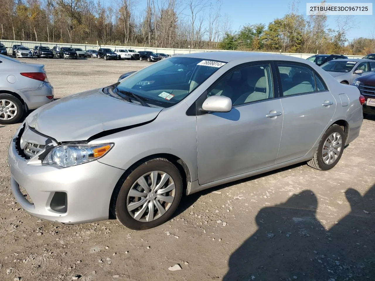 2013 Toyota Corolla Base VIN: 2T1BU4EE3DC967125 Lot: 76699014