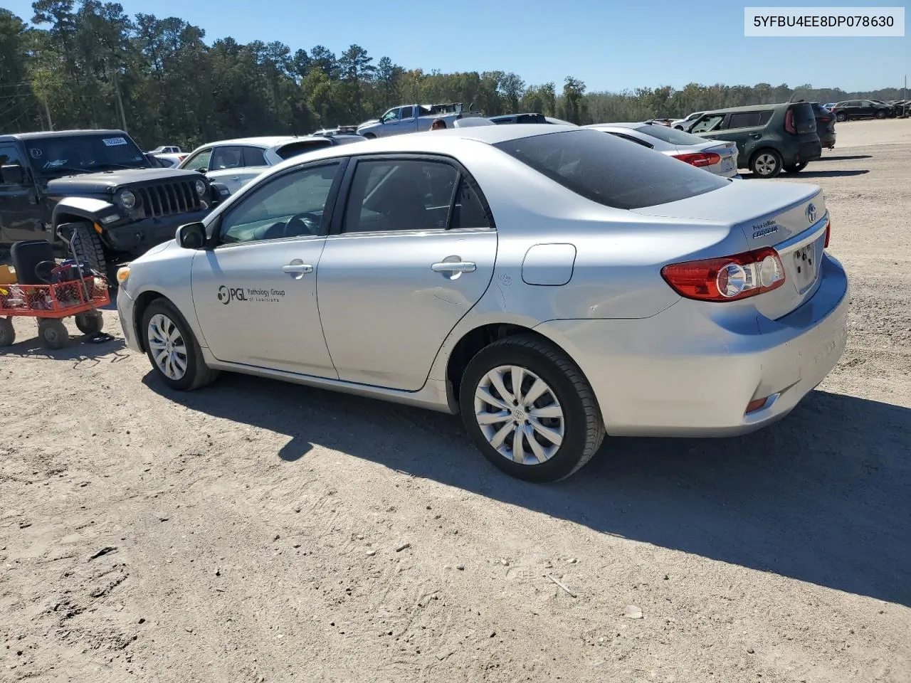 2013 Toyota Corolla Base VIN: 5YFBU4EE8DP078630 Lot: 76736224