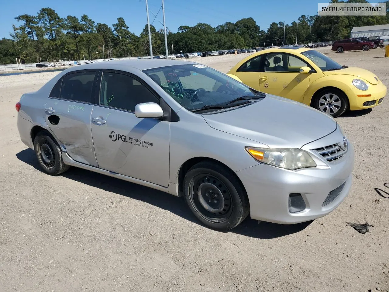 2013 Toyota Corolla Base VIN: 5YFBU4EE8DP078630 Lot: 76736224