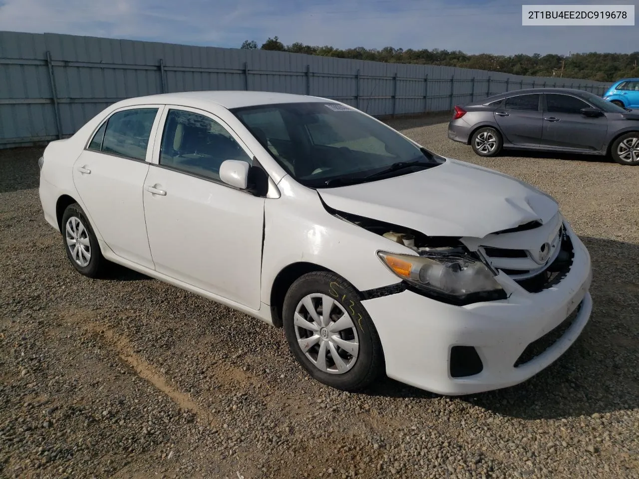 2013 Toyota Corolla Base VIN: 2T1BU4EE2DC919678 Lot: 76828444