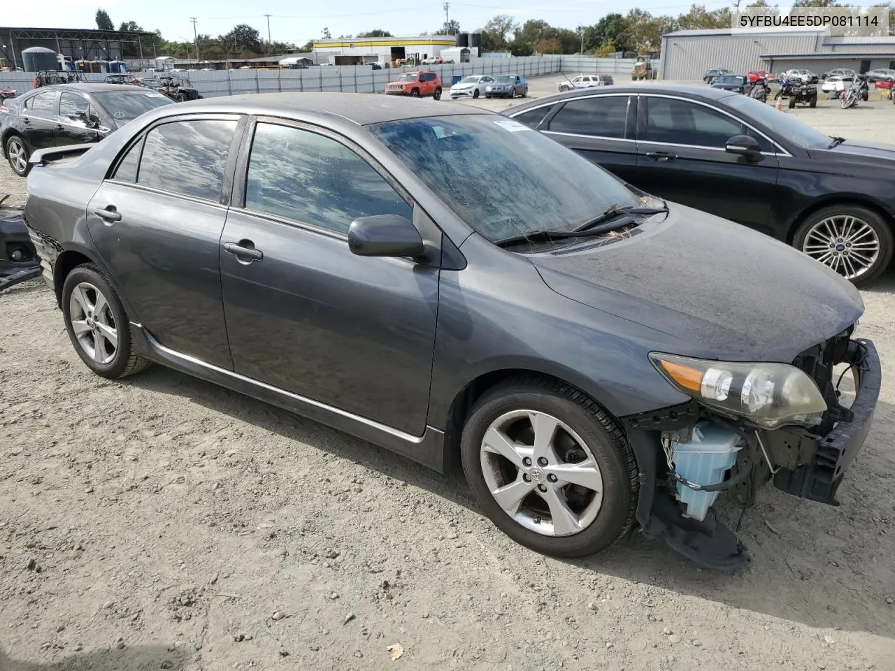 2013 Toyota Corolla Base VIN: 5YFBU4EE5DP081114 Lot: 77144444