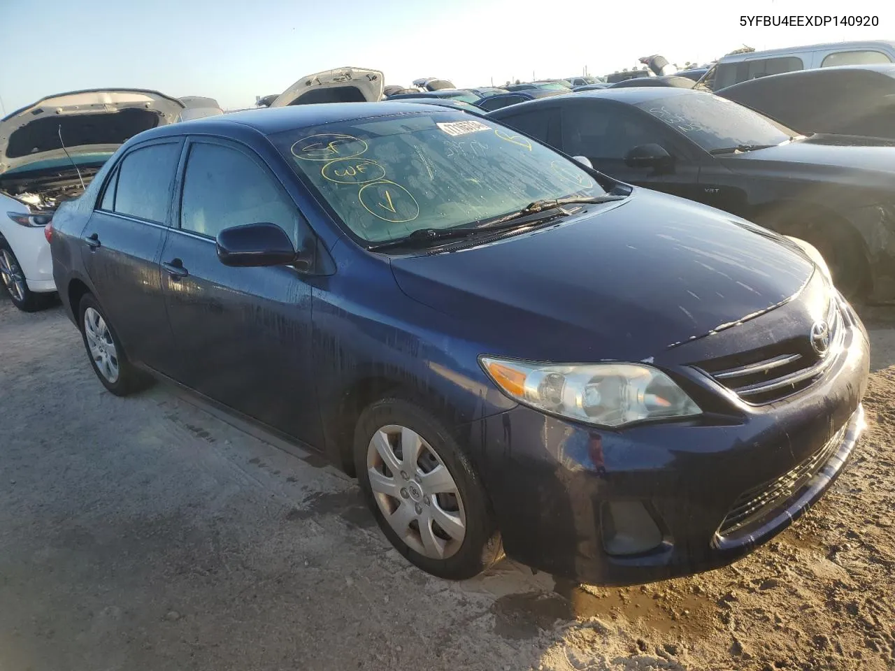 2013 Toyota Corolla Base VIN: 5YFBU4EEXDP140920 Lot: 77165734