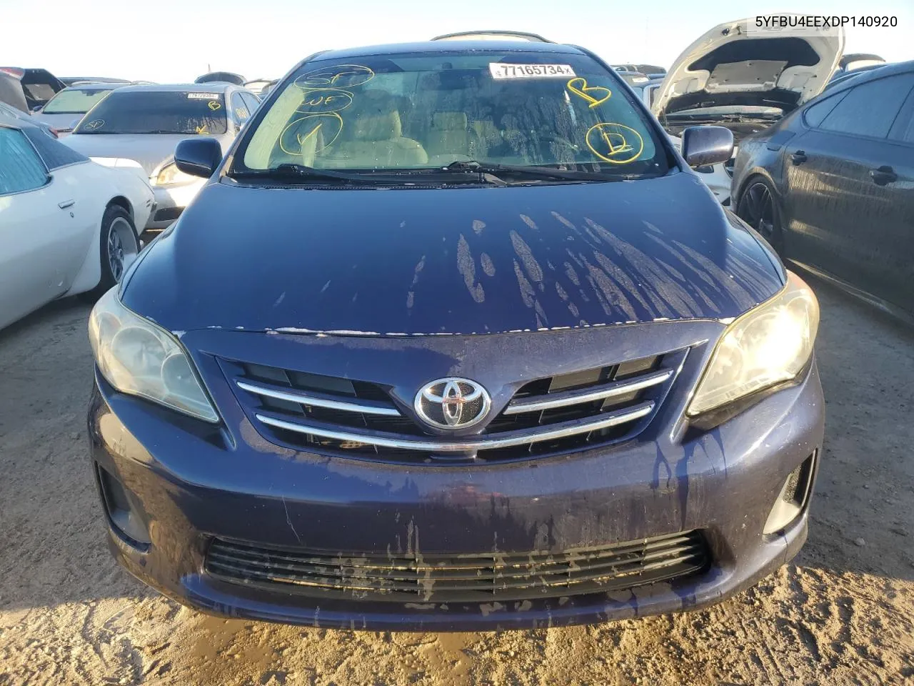 2013 Toyota Corolla Base VIN: 5YFBU4EEXDP140920 Lot: 77165734