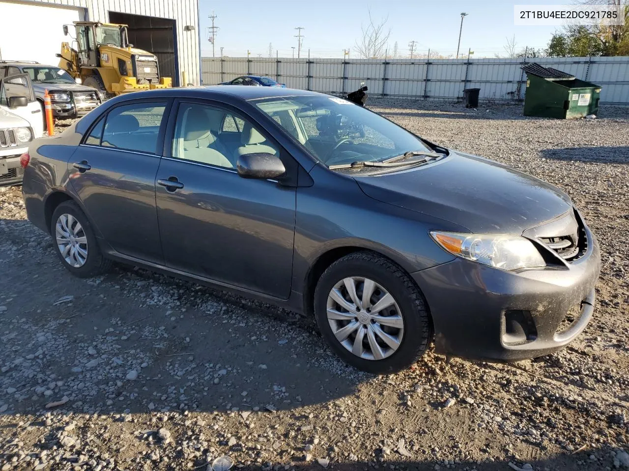 2013 Toyota Corolla Base VIN: 2T1BU4EE2DC921785 Lot: 77404144