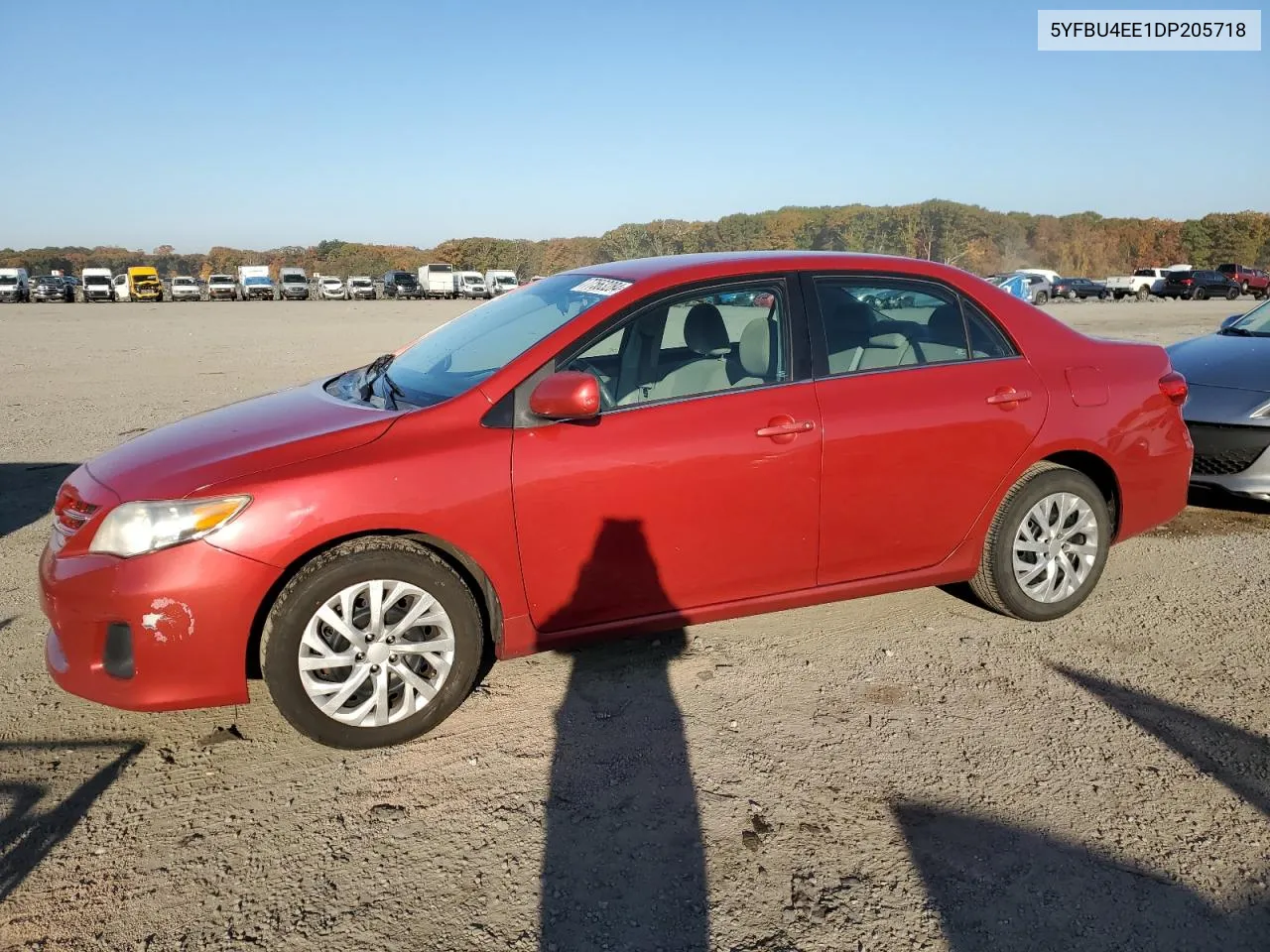 2013 Toyota Corolla Base VIN: 5YFBU4EE1DP205718 Lot: 77563284