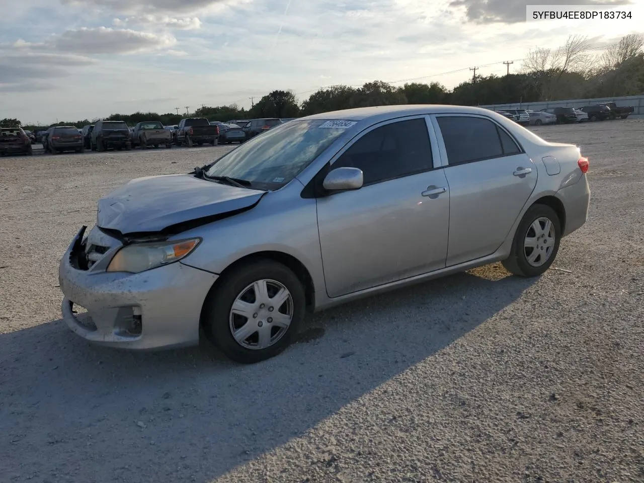 2013 Toyota Corolla Base VIN: 5YFBU4EE8DP183734 Lot: 77564654