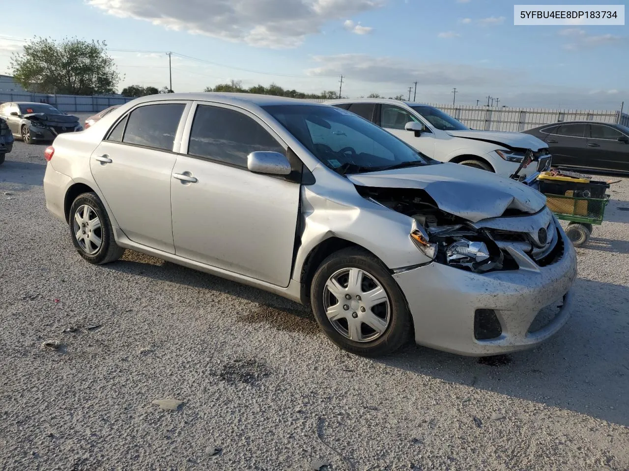 2013 Toyota Corolla Base VIN: 5YFBU4EE8DP183734 Lot: 77564654