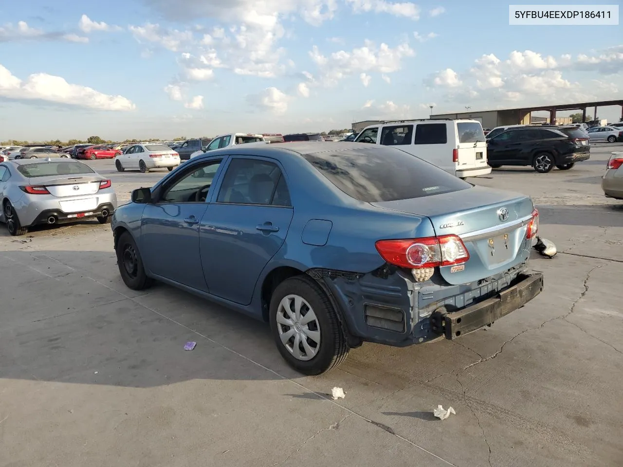 2013 Toyota Corolla Base VIN: 5YFBU4EEXDP186411 Lot: 77613374