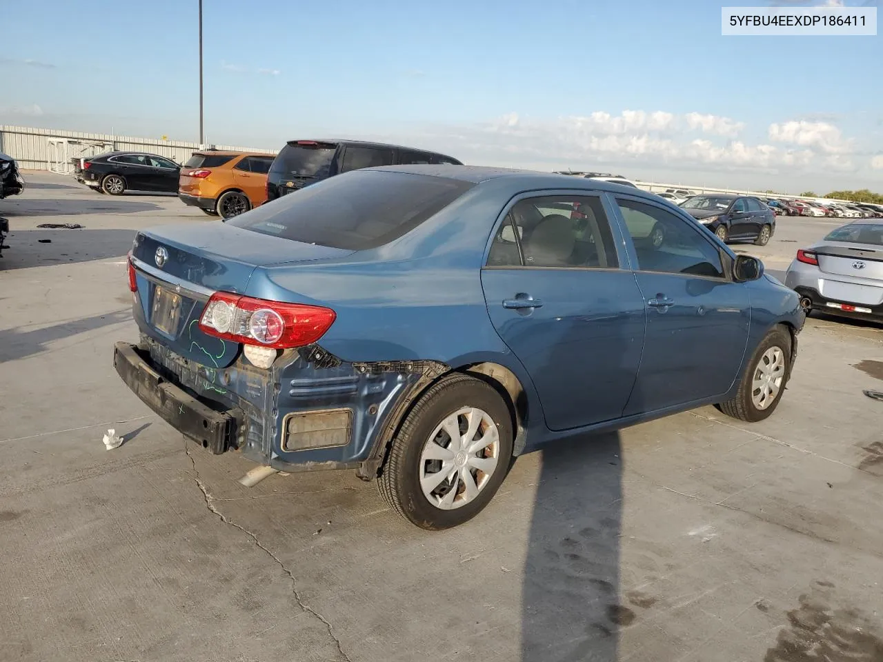 2013 Toyota Corolla Base VIN: 5YFBU4EEXDP186411 Lot: 77613374