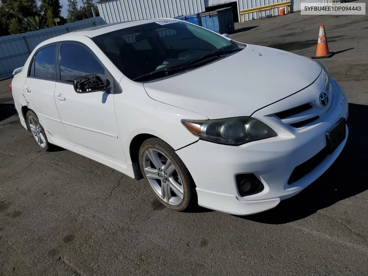 2013 Toyota Corolla Base VIN: 5YFBU4EE1DP094443 Lot: 77645724