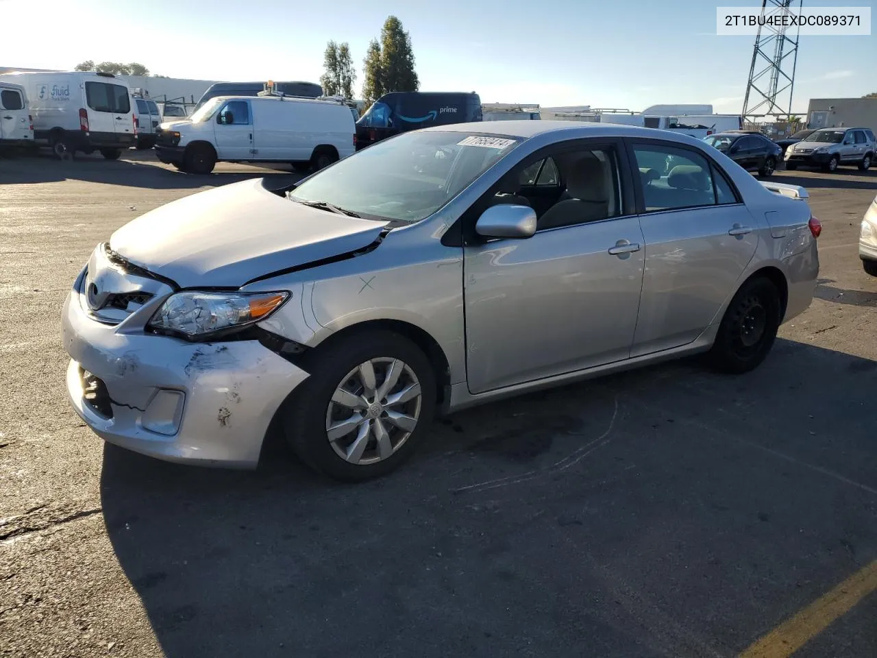 2013 Toyota Corolla Base VIN: 2T1BU4EEXDC089371 Lot: 77650414