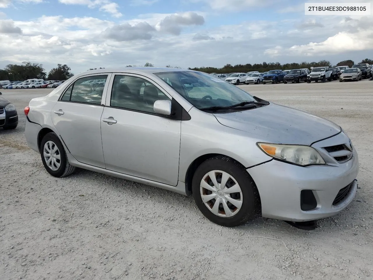 2013 Toyota Corolla Base VIN: 2T1BU4EE3DC988105 Lot: 77730374