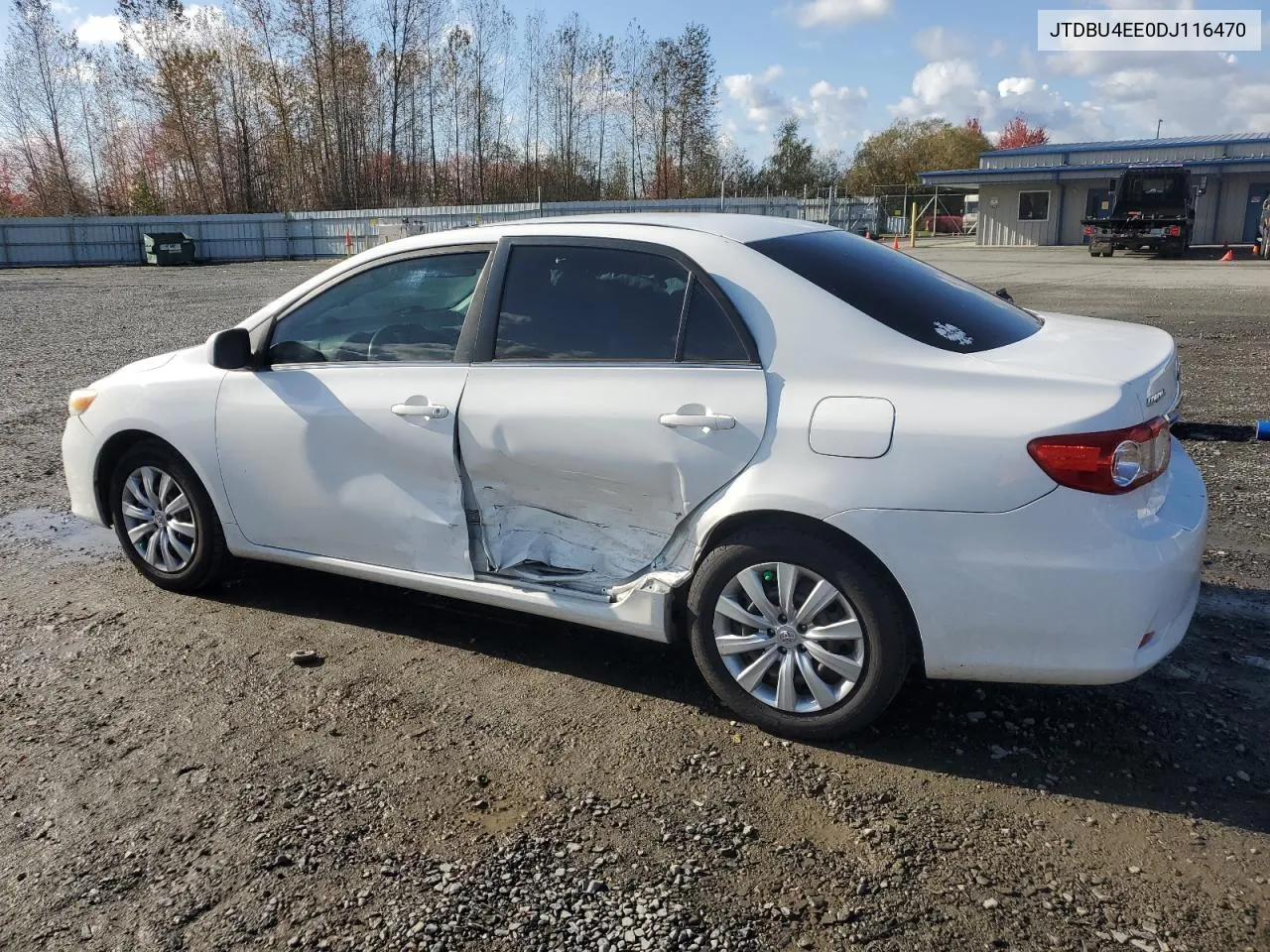 2013 Toyota Corolla Base VIN: JTDBU4EE0DJ116470 Lot: 77838124