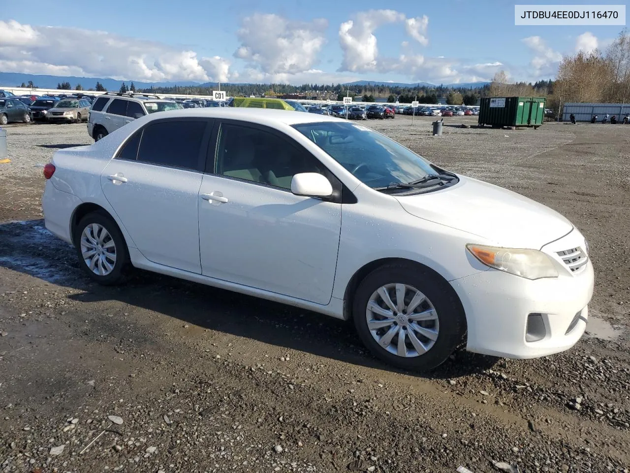 2013 Toyota Corolla Base VIN: JTDBU4EE0DJ116470 Lot: 77838124