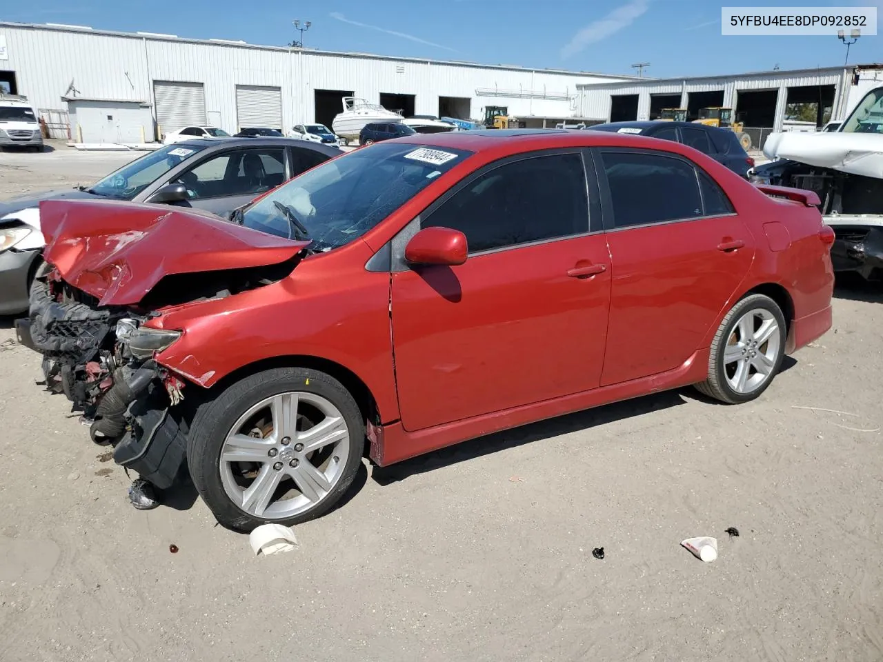 2013 Toyota Corolla Base VIN: 5YFBU4EE8DP092852 Lot: 77989944