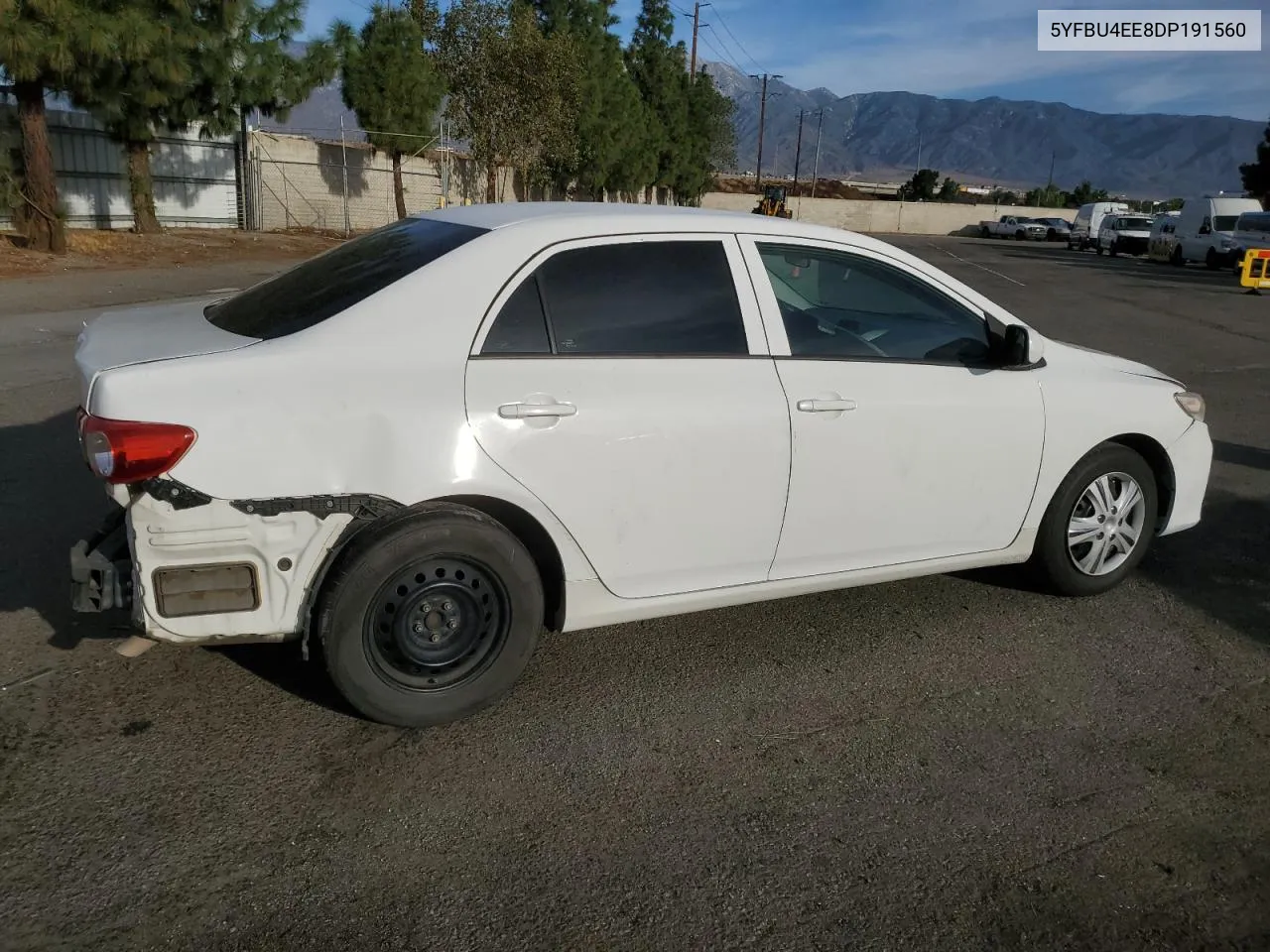 2013 Toyota Corolla Base VIN: 5YFBU4EE8DP191560 Lot: 78290114