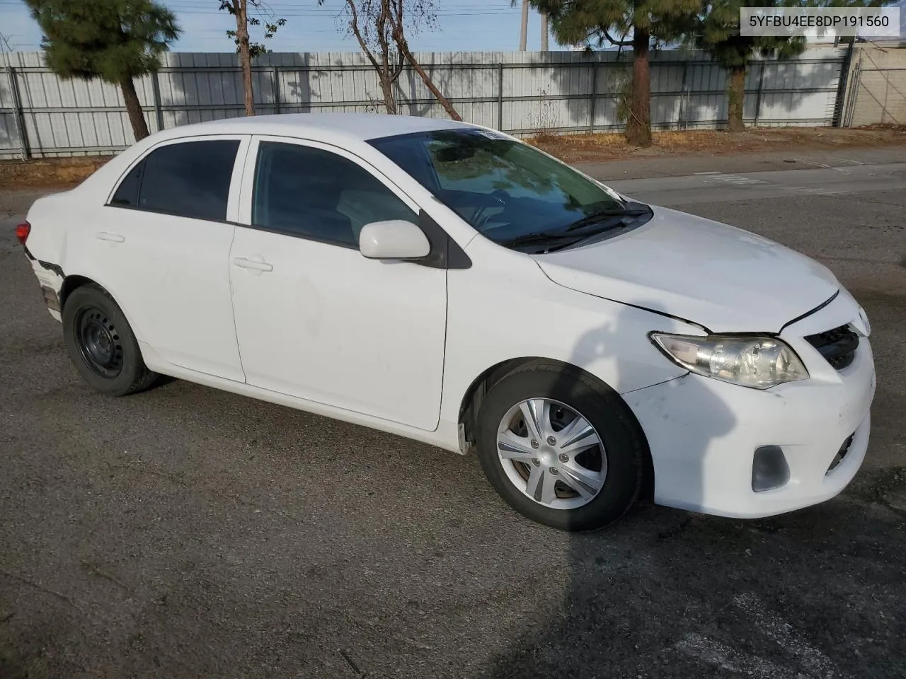 2013 Toyota Corolla Base VIN: 5YFBU4EE8DP191560 Lot: 78290114