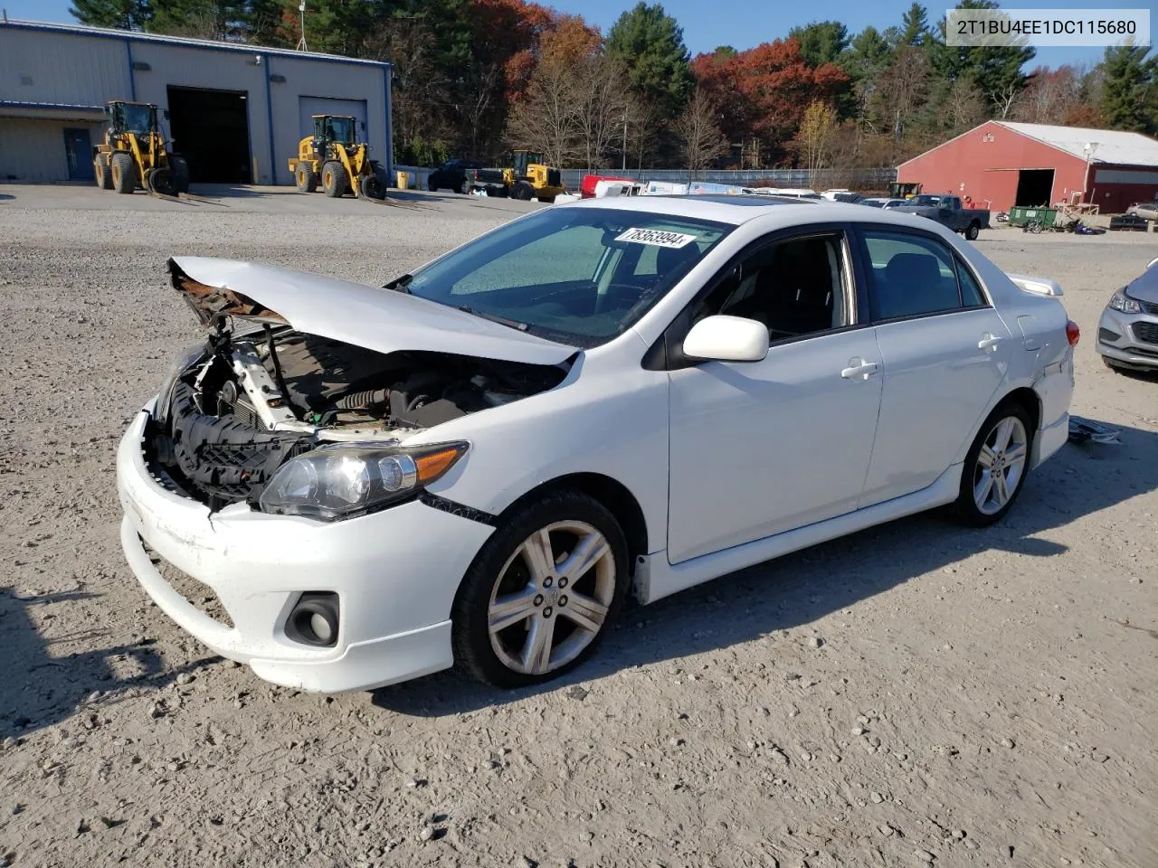 2013 Toyota Corolla Base VIN: 2T1BU4EE1DC115680 Lot: 78363994