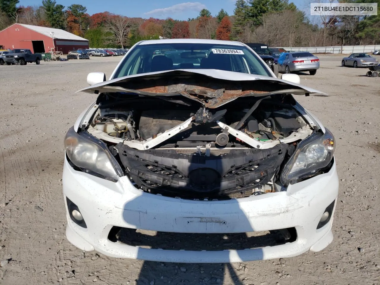 2013 Toyota Corolla Base VIN: 2T1BU4EE1DC115680 Lot: 78363994