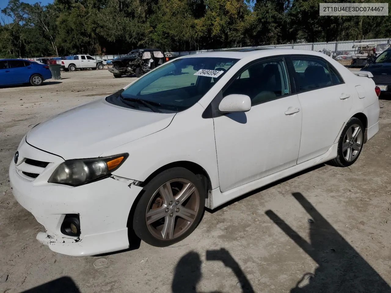 2013 Toyota Corolla Base VIN: 2T1BU4EE3DC074467 Lot: 78484994