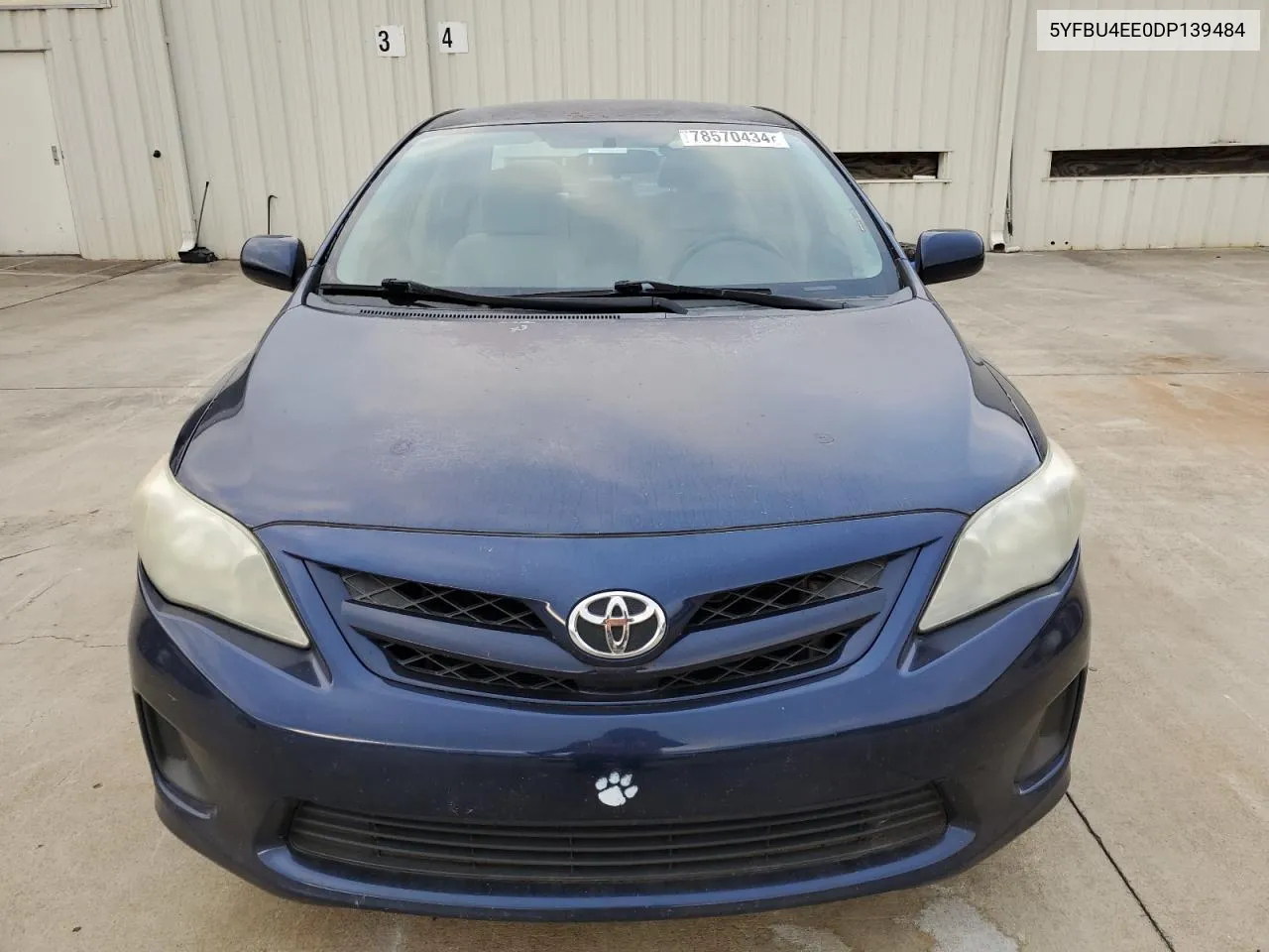 2013 Toyota Corolla Base VIN: 5YFBU4EE0DP139484 Lot: 78570434