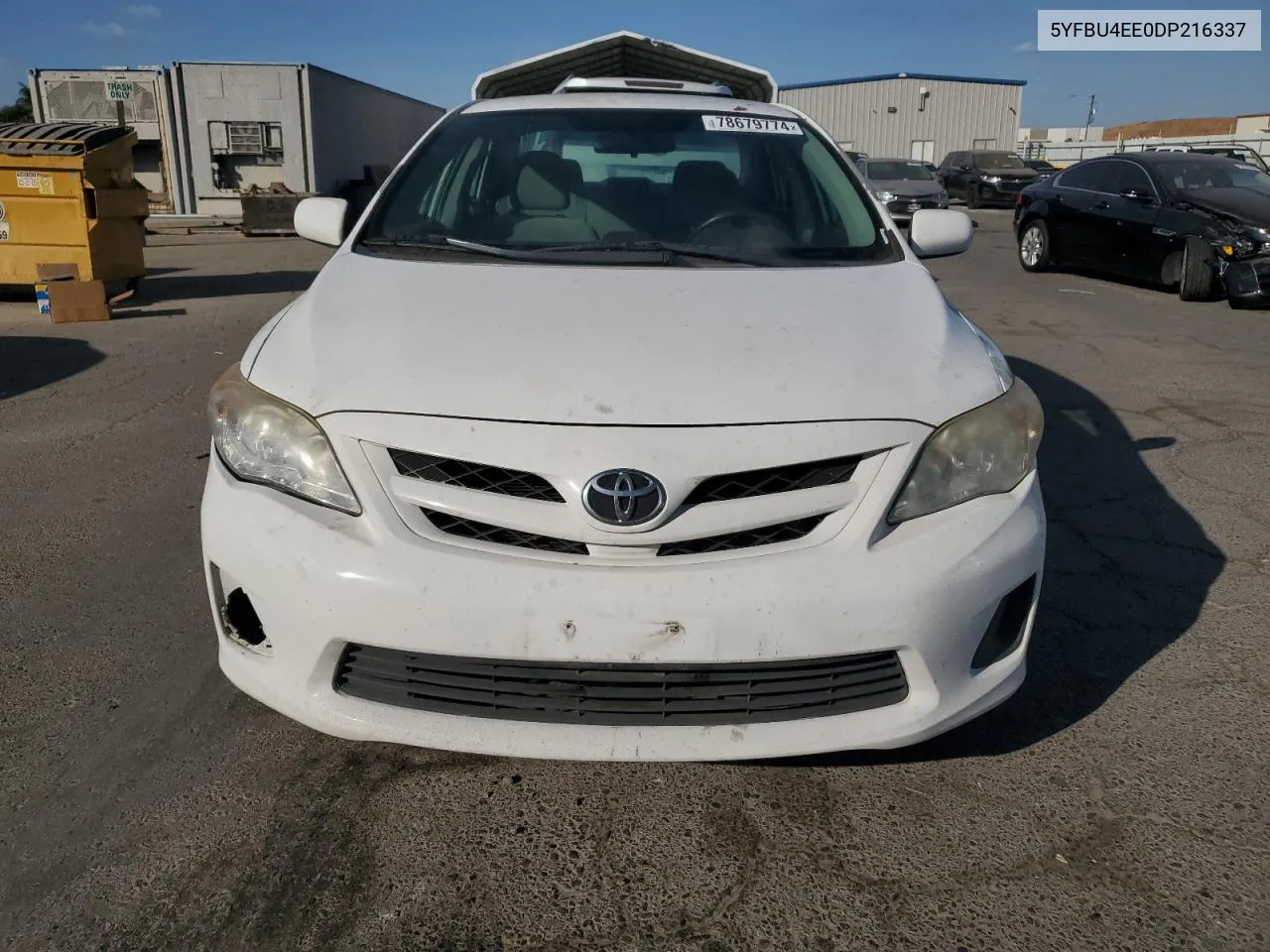 2013 Toyota Corolla Base VIN: 5YFBU4EE0DP216337 Lot: 78679774