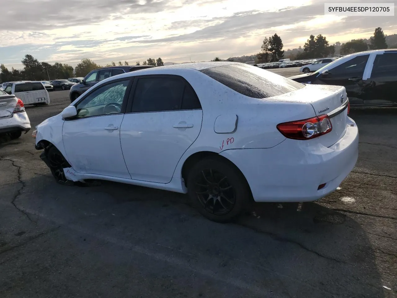 2013 Toyota Corolla Base VIN: 5YFBU4EE5DP120705 Lot: 78721994