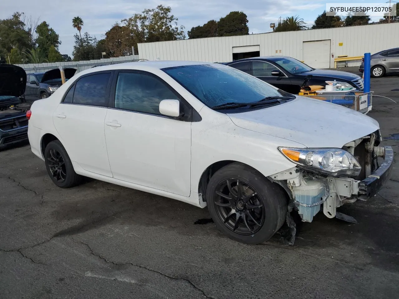 2013 Toyota Corolla Base VIN: 5YFBU4EE5DP120705 Lot: 78721994