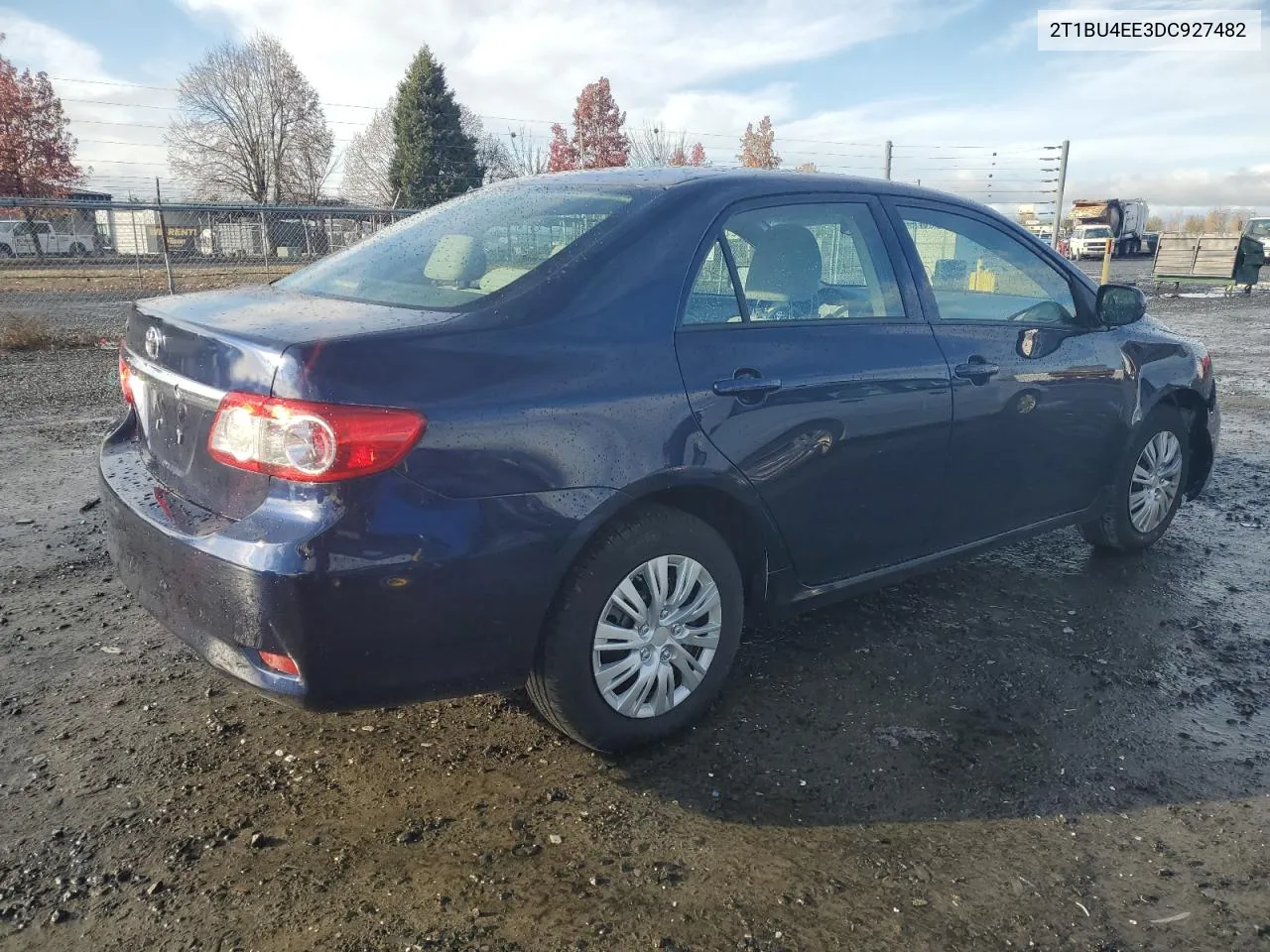 2013 Toyota Corolla Base VIN: 2T1BU4EE3DC927482 Lot: 79113544